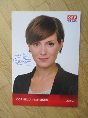 ORF Fernsehmoderatorin Cornelia Primosch - handsigniertes Autogramm!!