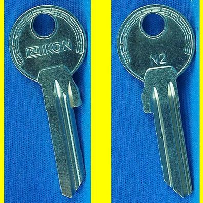 Zeiss Ikon Schlüsselrohling für Profilzylinder Profil N2 (Neusilber) - Neu