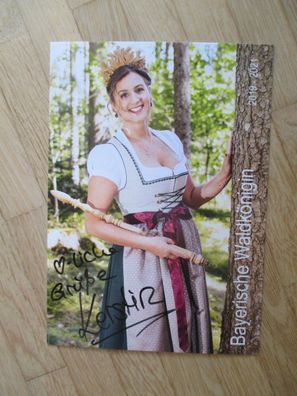 Bayerische Waldkönigin 2019/2021 Kerstin Seitz - handsigniertes Autogramm!!!