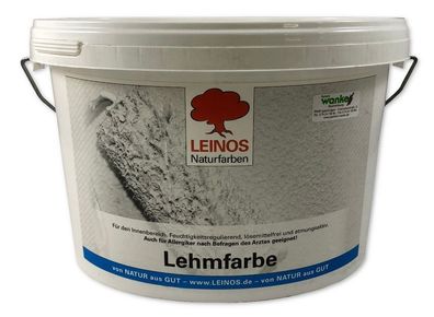 Leinos Lehmfarbe 655 Naturweiß 2,5 L