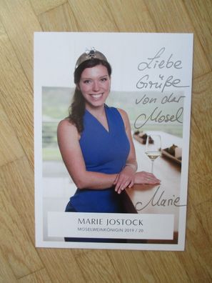 Mosel Weinkönigin 2019/2020 Marie Jostock - handsigniertes Autogramm!!!