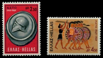 Griechenland 1969 Nr 1002-1003 postfrisch SAE45A6
