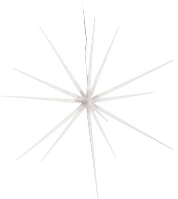 Weihnachts Stern mit 14 LED - 53 cm - Fenster Deko zum Hängen mit 8 Leuchtmodi