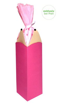 Bastelset Schultüte Bleistift rosa