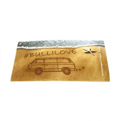 Original VW T3 Strandlaken Handtuch Frottee Badetuch Möve Bulli Love 140x67cm