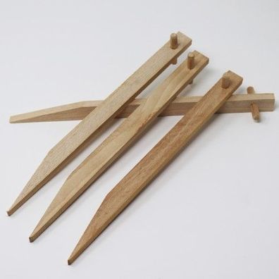 70 Erdanker aus Buchenholz I Holz Bodenanker Holzp?ock Befestigungsanker