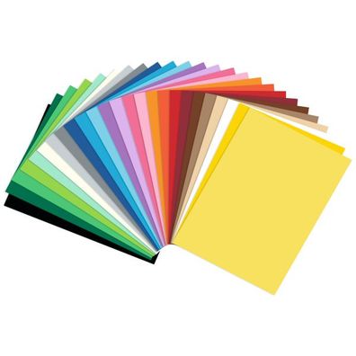 Fotokarton 300 g/ qm DIN A4, 50 Blatt in 25 Farben sortiert