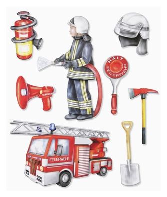 3D Sticker XXL "Feuerwehr"