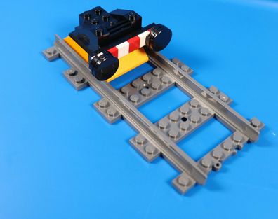 LEGO® City Eisenbahn Puffer Lok Prellbock schwarz mit gerade Schiene
