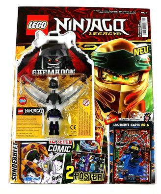 LEGO® Ninjago Legacy Magazin Mit Poster Figur Carmadon Limitierte Karte Nr.6