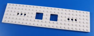 LEGO® 6x24 Eisenbahn-Zug-Lok- Waggon Platte weiß / 1 Stück