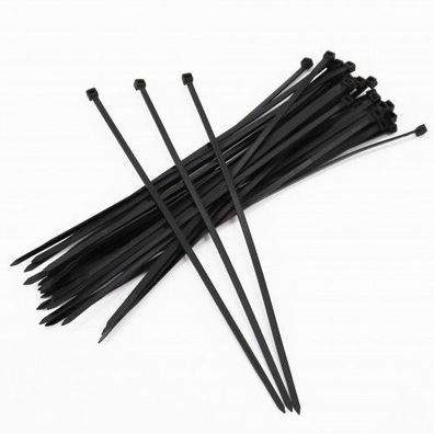 800 Kabelbinder 300mm x 4,8mm für Schattiernetz Zaunblende Tennisblende Bauzaun