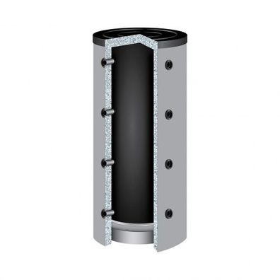 500 Liter TWL Pufferspeicher 90° P-500 ohne Wärmetauscher 100mm Isolierung