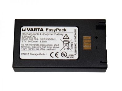 Varta Easypack XL EZPack XL 3,7V 2400mAh Li-Polymer Medizintechnik Akku Battery