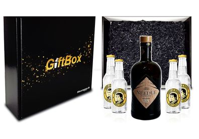 Mixcompany Geschenkset - Needle Blackforest Dry Gin 0,5L (40% Vol) + 4 x Thomas