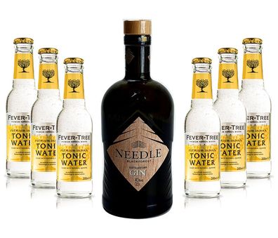 Needle Blackforest Dry Gin 0,5L (40% Vol) + 6 x Fever-Tree Indian Tonic Water 0