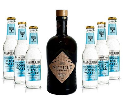 Needle Blackforest Dry Gin 0,5L (40% Vol) + 6 x Fever-Tree Mediterranean Tonic