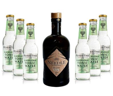 Needle Blackforest Dry Gin 0,5L (40% Vol) + 6 x Fever-Tree Elderflower Tonic Wa