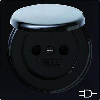 Gira S-Color Steckdose mit KD Schwarz 045447