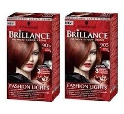 Brillance Intensiv Color Creme Haarfarbe 905 Infrarot Infusion mit Akzent Bürsten