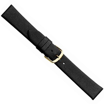 Design I XL Ersatzband Uhrenarmband Kalbsleder schwarz 20527G