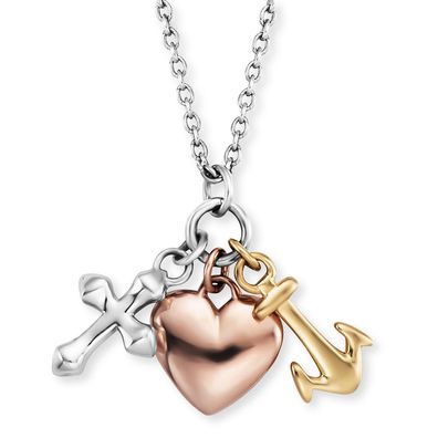 Engelsrufer Schmuck Damen-Halskette Glaube, Liebe, Hoffnung ERN-FLH-TRICO