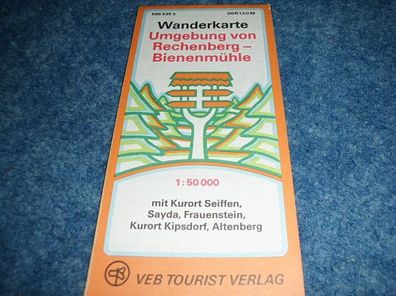 Wanderkarte Umgebung von Rechenberg-Bienenmühle