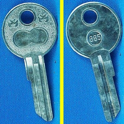 Schlüsselrohling Börkey 685 für Presta Serie 97001 - 97050 / Borgward, Hansa