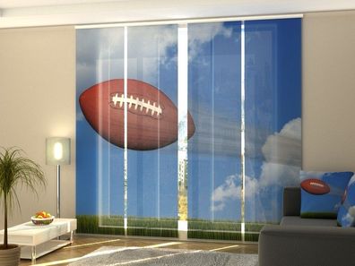 Schiebegardine "Football" Flächenvorhang Gardine Vorhang mit 3D Druckmotiv auf Maß