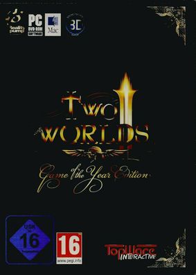 Two Worlds II - Game Of The Year Edition (PC 2008 DVD-Box) mit Anleitung & Karte