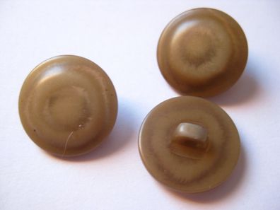 1 Kunststoffknopf beige 20x14mm Öse Nr 156