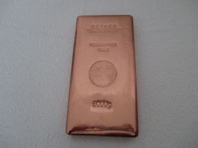Kupfer Barren Copper Bar Ingot CU 5 kg Güldengossa Geiger Edelmetalle €31,80/ kg