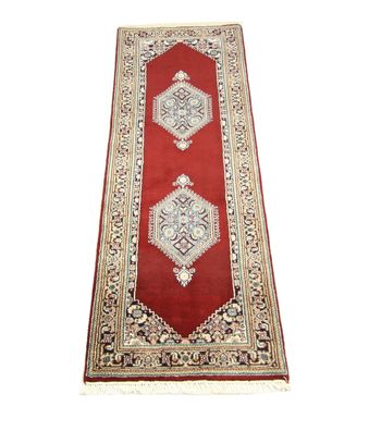 Hochwertige handgeknüpfter indischer- Bidjar Teppich Maß: 2,45x0,75