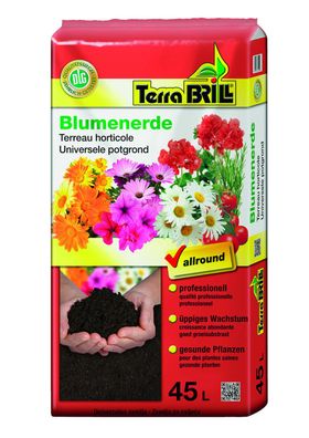 Blumenerde Terra Brill 10 Sack a45l (0,20€/1L)
