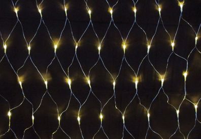 160 LED Lichternetz - warmweiß - Lichterkette Netz - Innen + Außen Weihnachten
