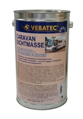 Vebatec- Caravan Dichtmasse Streichbar 5kg Reparaturmasse Abdichtung