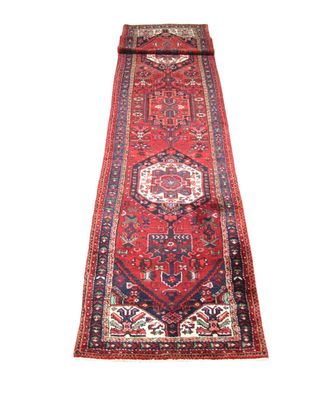 Original handgeknüpfter persischer Gharaje -Teppich Maß: 4,75x1,01