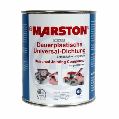 Marston dauerplastisches Universal-Dichtungsmittel 6x 850g Dose