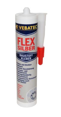 FLEX "Silber" Baustoffkleber Montagekleber 290ml dauerelastisch