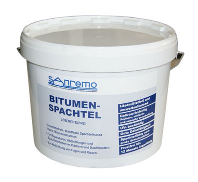 Sanremo Bitumenspachtel lösemittelfrei Spachtelmasse Bitumen 10kg