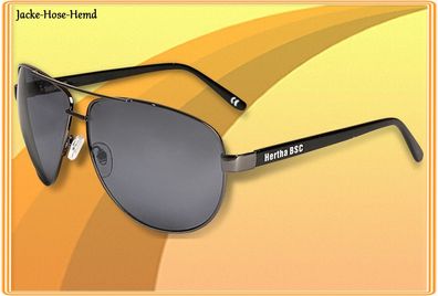 Brille Sonnenbrille Pilot schwarz Hertha BSC