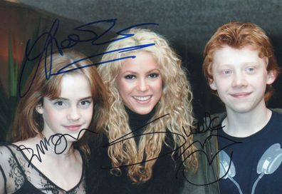 Shakira, Emma Watson und Rupert Grint Autogramm