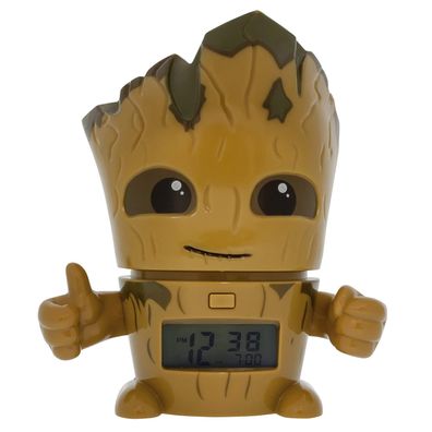 Nachtlicht Wecker Groot Avengers Marvel Uhr Clock Alarm Sprachausgabe Digital