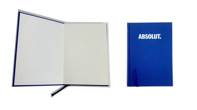 Absolut Notiz Buch in Blau - leere Seiten Din A5