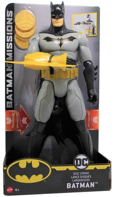 Mattel DC Batman Actionfigur mit Angriffsfunktion inkl. Wurfscheiben 30cm