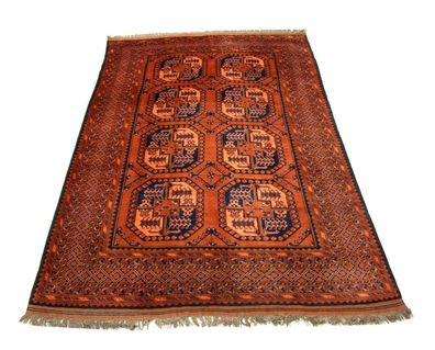 Hochwertiger handgeknüpfter afghanischer Teppich Maß: 2,90x2,08
