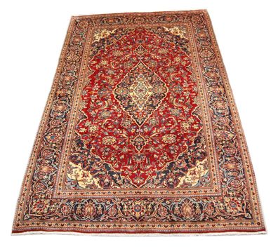 Original handgeknüpfter persischer Kashan -Teppich Maß: 3,13x1,98