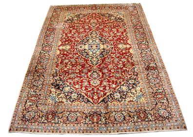 Original handgeknüpfter persischer Kashan -Teppich Maß: 3,54x2,58