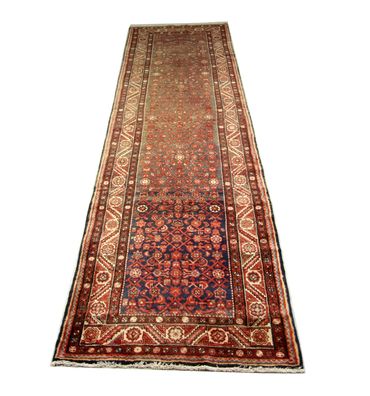 Original handgeknüpfter persischer Hamedan -Teppich Maß: 4,40x1,14