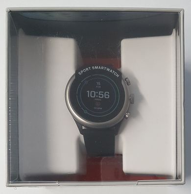 Fossil FTW4019 Sport Smartwatch, Aluminium, Silikon, 200 mm, Grau/ Schwarz